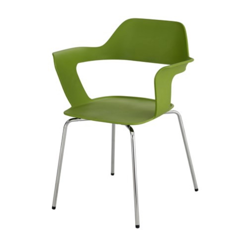Photograph of the Safco Bandi Shell Stack Chair is a great alternative to traditional stack chairs for a fun seating solution.