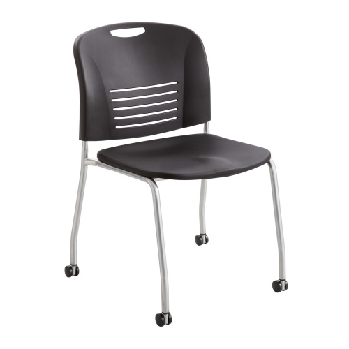  Safco Vy Straight Leg w/ Caster - 2 Pack - (3 Colors Available) 4291