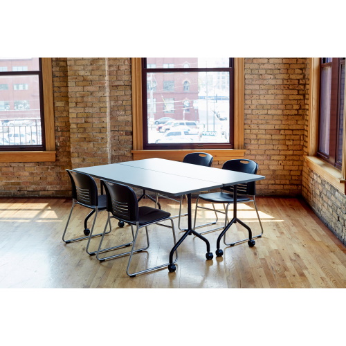Photograph of the Safco Vy Sled Base Chair - 2 Pack - (3 Colors Available) 4292 