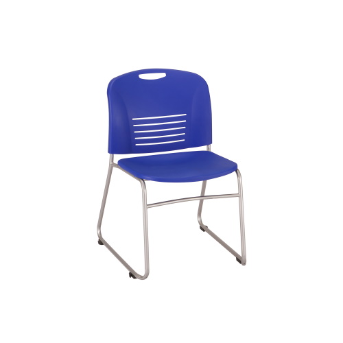 Photograph of the Safco Vy Sled Base Chair - 2 Pack - (Blue) 4292
