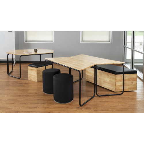 Photograph of the Safco Swivel Keg, Black - 5050BL