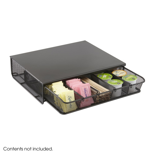 Photograph of the Safco Onyx Hospitality Organizer has removable dividers, allowing you to tailor drawer to the items you&#39;re organizing.