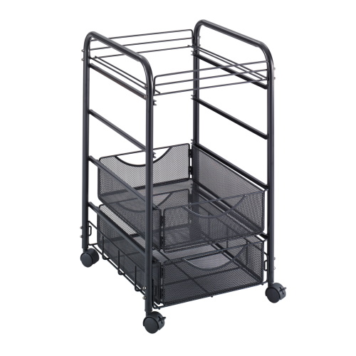 Safco Onyx Mesh Open File with Drawers, Black 5215BL EngineerSupply