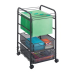 Safco Onyx Mesh Open File with Drawers, Black - 5215BL ET11509