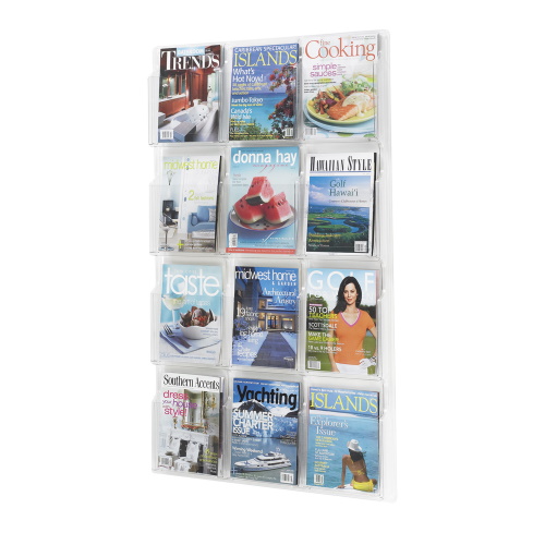 Photograph of Safco Reveal 12 Magazine Display, Clear - 5602CL 