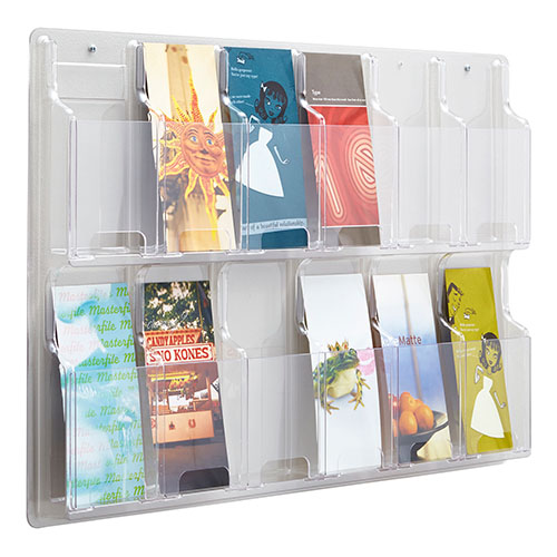 Photograph of Safco Reveal 12 Pamphlet Display, Clear - 5604CL
