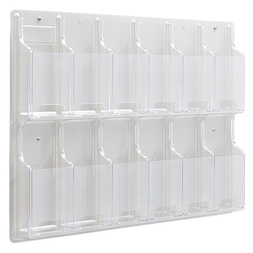  Safco Reveal 12 Pamphlet Display, Clear - 5604CL
