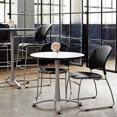 Photograph of Safco Reve Guest Chair Sled Base Round Back (Qty. 2) - (4 Colors Available) 6804