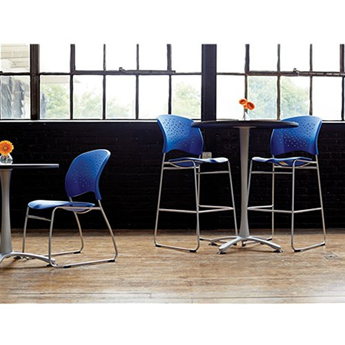 Photograph of Safco Reve Guest Chair Sled Base Round Back (Qty. 2) - (4 Colors Available) 6804