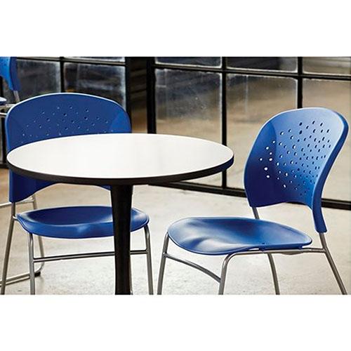 Photograph of Safco Reve Guest Chair Sled Base Round Back (Qty. 2) - (4 Colors Available) 6804