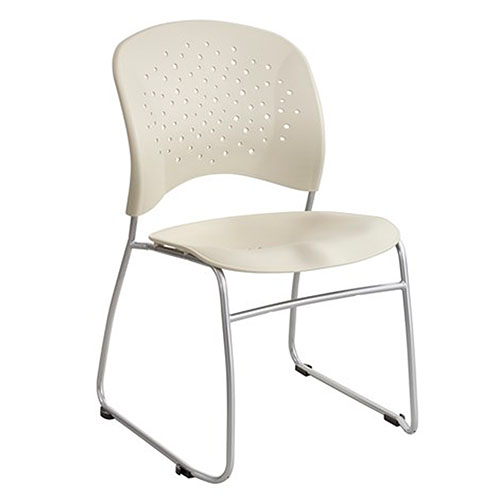 Photograph of Safco Reve Guest Chair Sled Base Round Back (Qty. 2) - (Latte) 6804LT 
