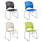 Safco Reve Guest Chair Sled Base Round Back (Qty. 2) - (4 Colors Available) ET11599