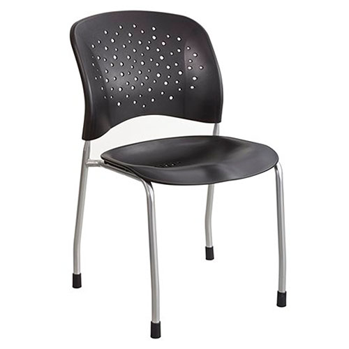 Photograph of Safco Reve Guest Chair Straight Leg Round Back (Qty. 2) - (4 Colors Available) 6805BL 
