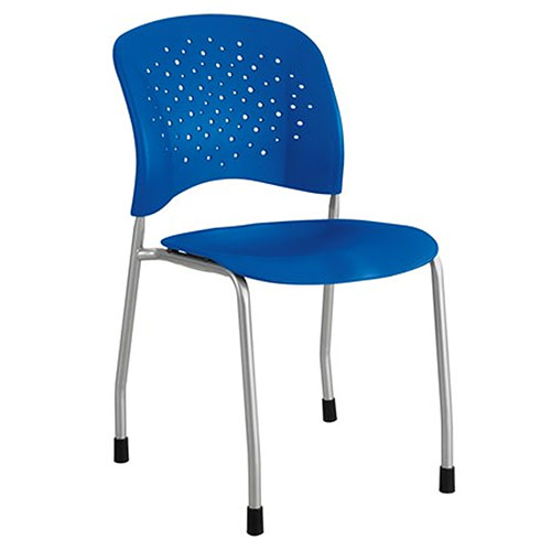Photograph of Safco Reve Guest Chair Straight Leg Round Back (Qty. 2) - (4 Colors Available) 6805GN 