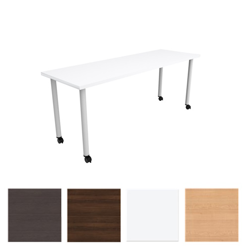 Safco Jurni 72" x 24" Multi-Purpose Table with Post Leg and Casters - (4 Colors Available)