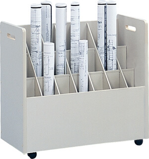 Safco Mobile Roll File 21 Compartment Model 3043 ES431