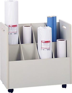 Safco Mobile Roll File 8 Compartment Model 3045 ES432