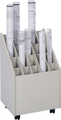 Safco Mobile Roll File 20 Compartment Model 3082 ES434