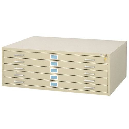 Safco 5 Drawer Steel Flat File for 30 x 42 Documents 4996