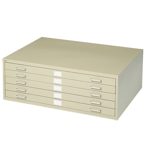 Safco 5 Drawer Steel Flat File for 24 x 36 Documents 4994