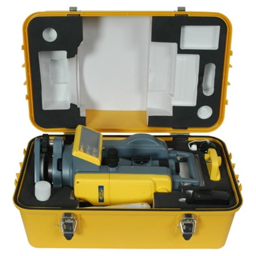 Photograph of the DET-2 Digital Electronic Theodolite - DET-2 is a rugged, cost-effective theodolite designed to give accurate angle measurements in general construction applications.