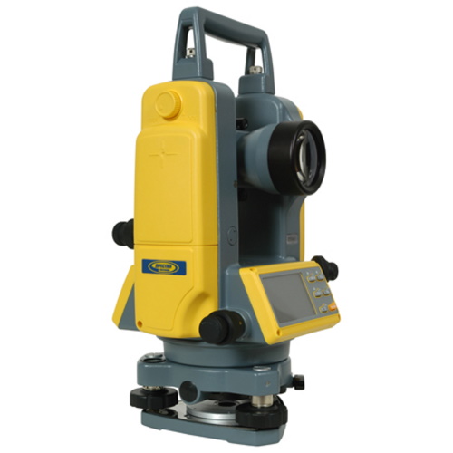 Photograph of the DET-2 Digital Electronic Theodolite - DET-2 is a rugged, cost-effective theodolite designed to give accurate angle measurements in general construction applications.
