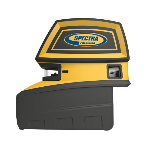 Photograph of the Spectra LT52G Point &amp; Line Laser Tool - LT52G eliminates the need for contractors to purchase two tools by combining a 5-beam pointer and a crossline laser into one product.