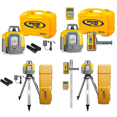  Spectra Precision HV1305C Horizontal/Vertical Red Beam Rotary Laser - (4 Options Available)