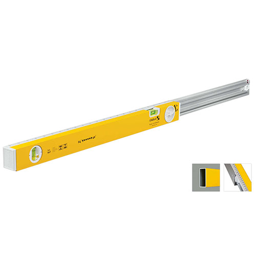 Photograph of Stabila 78-Inch Type 196 Jamber Kit Level Plus Type 80 T Extendable Level (37540)