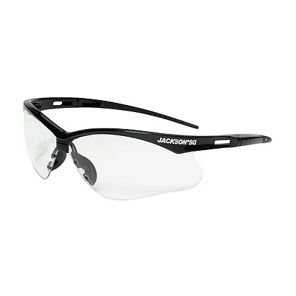 Photograph of Jackson SG Safety Glasses with Black Frame and Sta-Clear Anti-Fog Lens - 50001