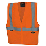 Pioneer Zip-Up Safety Vest - Hi-Vis Orange - Small to 4XL - V1060450U (7 Sizes Available) ET14221