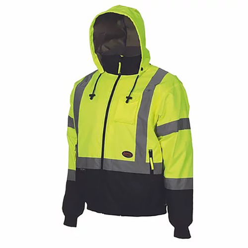 Pioneer 5208AU Hi-Vis Waterproof Insulated Bomber Jacket, Yellow - Small to 4XL - V1130560U