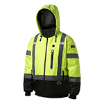 Pioneer 5408AU Waterproof Heated Bomber Jacket - Hi-Vis Yellow - Small to 4XL - V1210160U (7 Sizes Available) ET14256