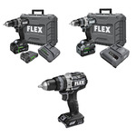 Flex Tools 24V 1/2" 2-Speed Hammer Drill Driver with Turbo Mode - (3 Options Available) ET16794