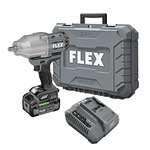 Flex Tools 24V 1/2" High Torque Impact Wrench Kit, w/ 1x5.0Ah Battery, 160W Charger - FX1471-1C ET19012