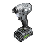 Flex Tools 24V 1/4" Hex Compact Impact Driver Kit, w/ 1x2.5Ah Battery, 160W Charger - FX1331-1A ET19015