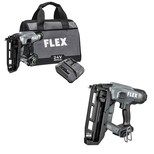  Flex Tools 24V 16Ga Straight Nailer - (2 Options Available)
