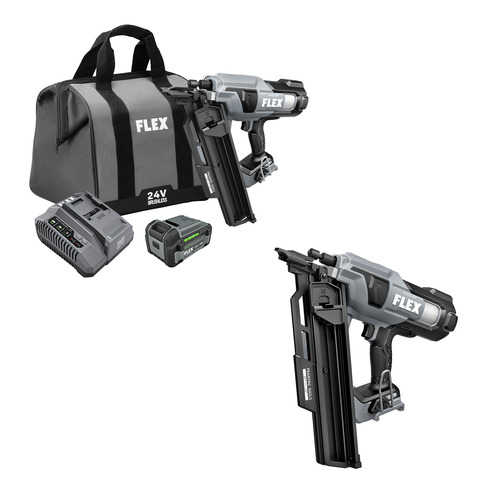  Flex Tools 24V 21deg Framing Nailer - (2 Options Available)