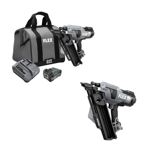  Flex Tools 24V 30deg Framing Nailer - (2 Options Available)