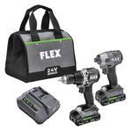 Flex Tools 2 Tool Combo Kit, Drill Driver and Impact Driver - FXM201-2A ET19059