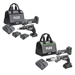 Flex Tools 2 Tool Combo Kit, Drywall Screw Gun and Cut Out Tool - (2 Options Available) ET19067