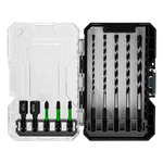 Flex Tools 10-Piece Carbide-Tipped Multi-Construction Drill & Drive Bit Set - FAM10601-10 ET19088
