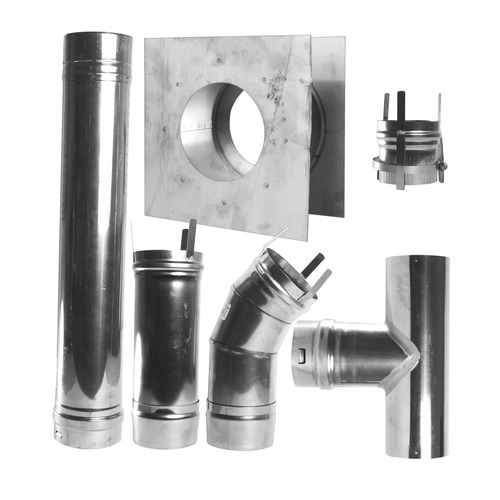  HeatStar 4in Stainless Steel Horizontal Vent Kit (Category III) - F102860