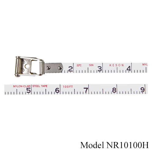 NR-10-100H Keson 3/8” Nylon-Coated Steel Tape 100’ 