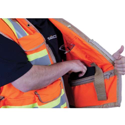 Seco 8265 Series Class 2 Safety Vest with Outlast Collar and