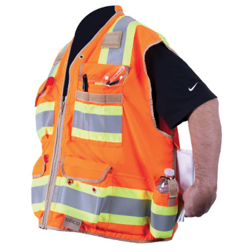 Seco 8265 Series Class 2 Safety Vest with Outlast Collar and