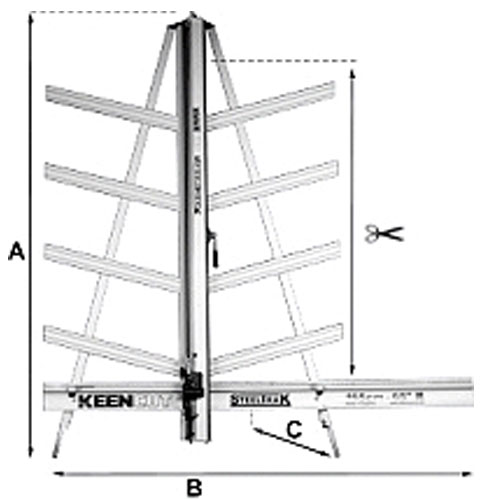 Photograph of Keencut SteelTraK Vertical Multi-Substrate Cutter - ST165 - 65&quot;, ST210 - 84&quot;, ST250 - 98&quot; cut length