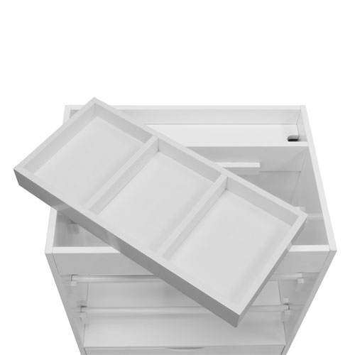 Studio Designs Gift Wrap/Craft Supply Storage Cart In White - 13260 -  EngineerSupply