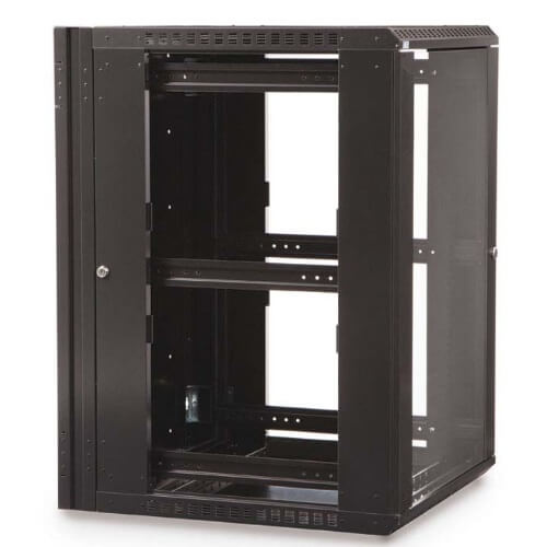 Kendall Howard 18U Linier Swing-Out Wall Mount Cabinet - 23 1/2 x 35 (3 Doors Available)