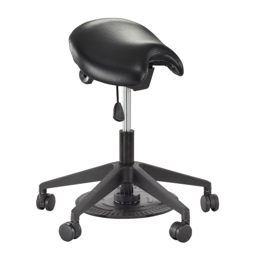 Safco Saddle Seat Lab Stool - 3438BL